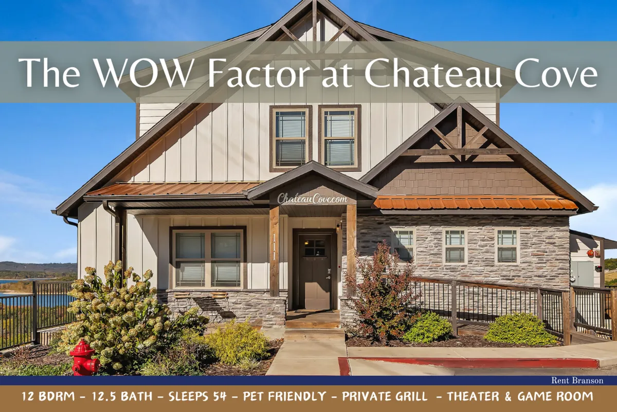 A broad exterior view of the property highlights its charming architecture, lush landscaping, and a prominent sign with the property name. The scene suggests a welcoming atmosphere designed for memorable gatherings and activities, referencing both indoor and outdoor fun.